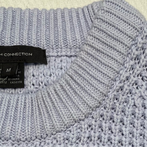 French Connection Short Sleeve Knit Crew Size M - Picture 4 of 9